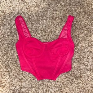 Hot Pink Corset Top